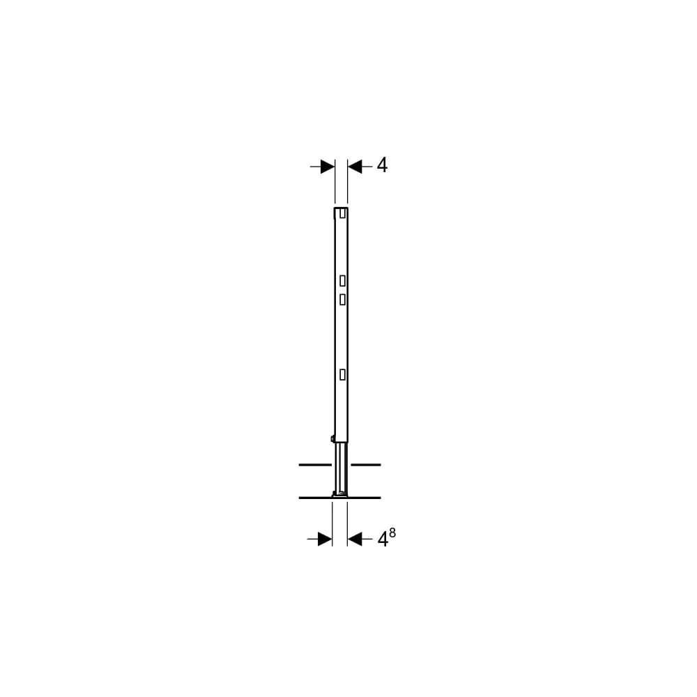 Geberit Duofix Ständer teilhoch, 82-130cm, für Trockenbau... GEBERIT-111825001 4025416445302 (Abb. 8)