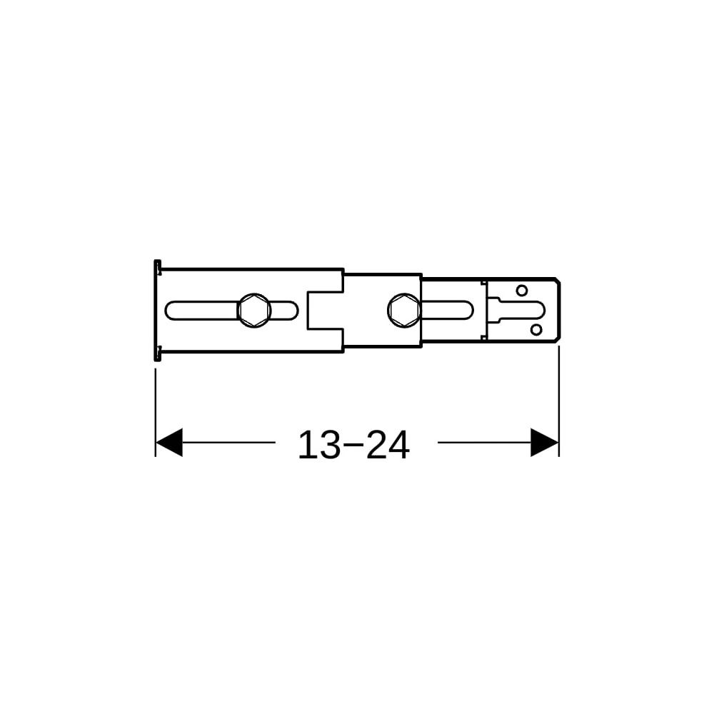 Geberit Duofix Set Fußbefestigung an Rückwand, 2 Stück... GEBERIT-111064001 4025410682529 (Abb. 7)