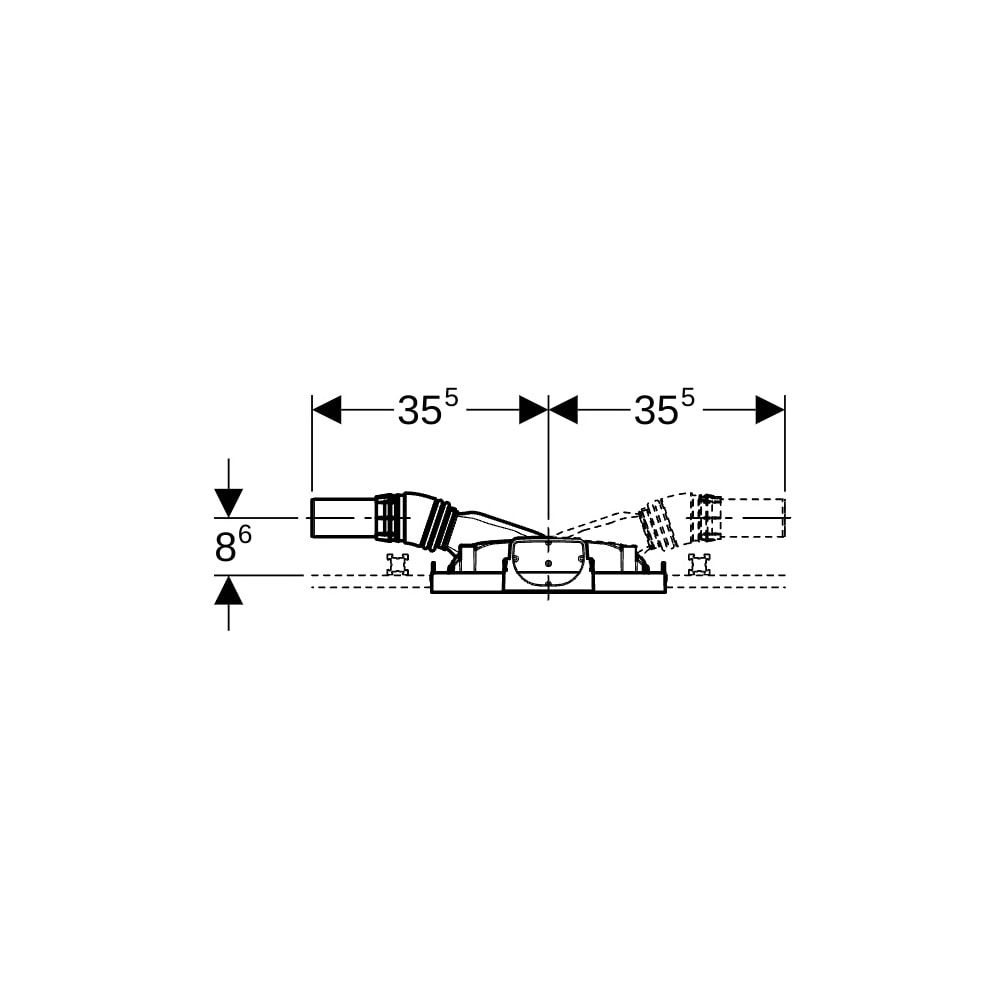 Geberit GIS Element für Dusche, mit Wandablauf, für Estrichhöhe am Einlauf 90-200mm... GEBERIT-461734001 4025416289067 (Abb. 7)