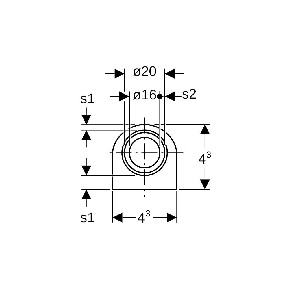 Geberit Systemrohr ML, Therm, exzentrisch vorgedämmt 13mm, D 20mm, Rollenware, Länge... GEBERIT-619181002 4064746035449 (Abb. 5)