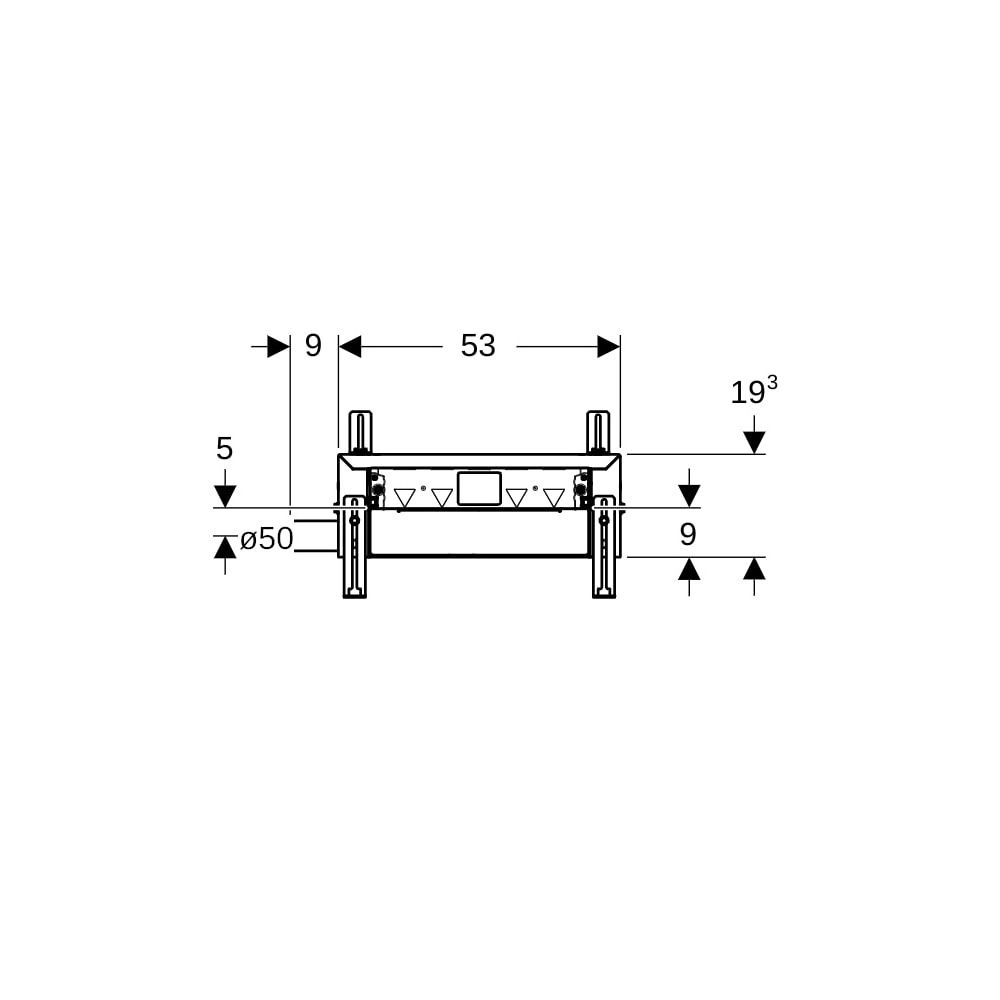 Geberit Kombifix Element für Dusche, mit Wandablauf, für Estrichhöhe am Einlauf 90-2... GEBERIT-457534001 4025416288992 (Abb. 8)