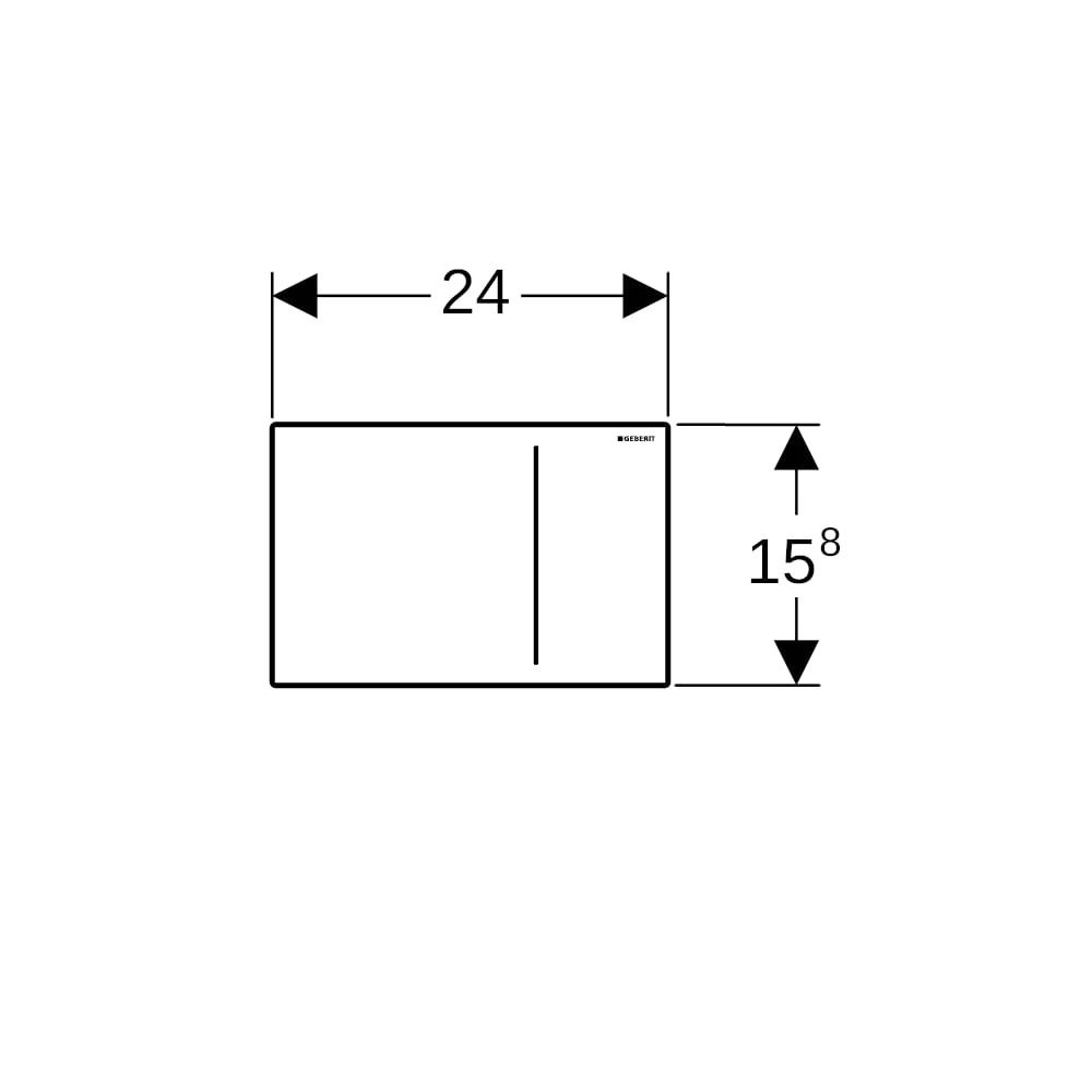 Geberit Sigma 70 Drückerplatte, 2-Mengen-Spülung, Weiß... GEBERIT-242813SI1 4025416225904 (Abb. 6)