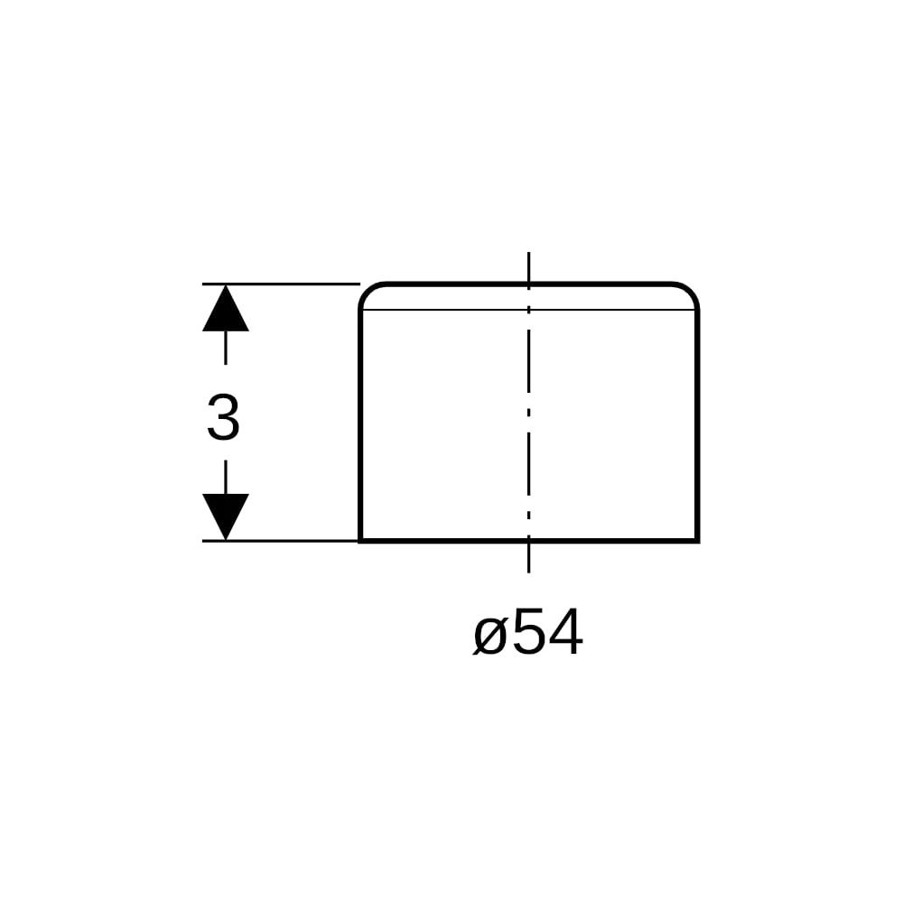 Geberit Mapress Schutzkappe für Rohrende, Außendurchmesser 54mm, Transparent... GEBERIT-16108 4025410735584 (Abb. 5)