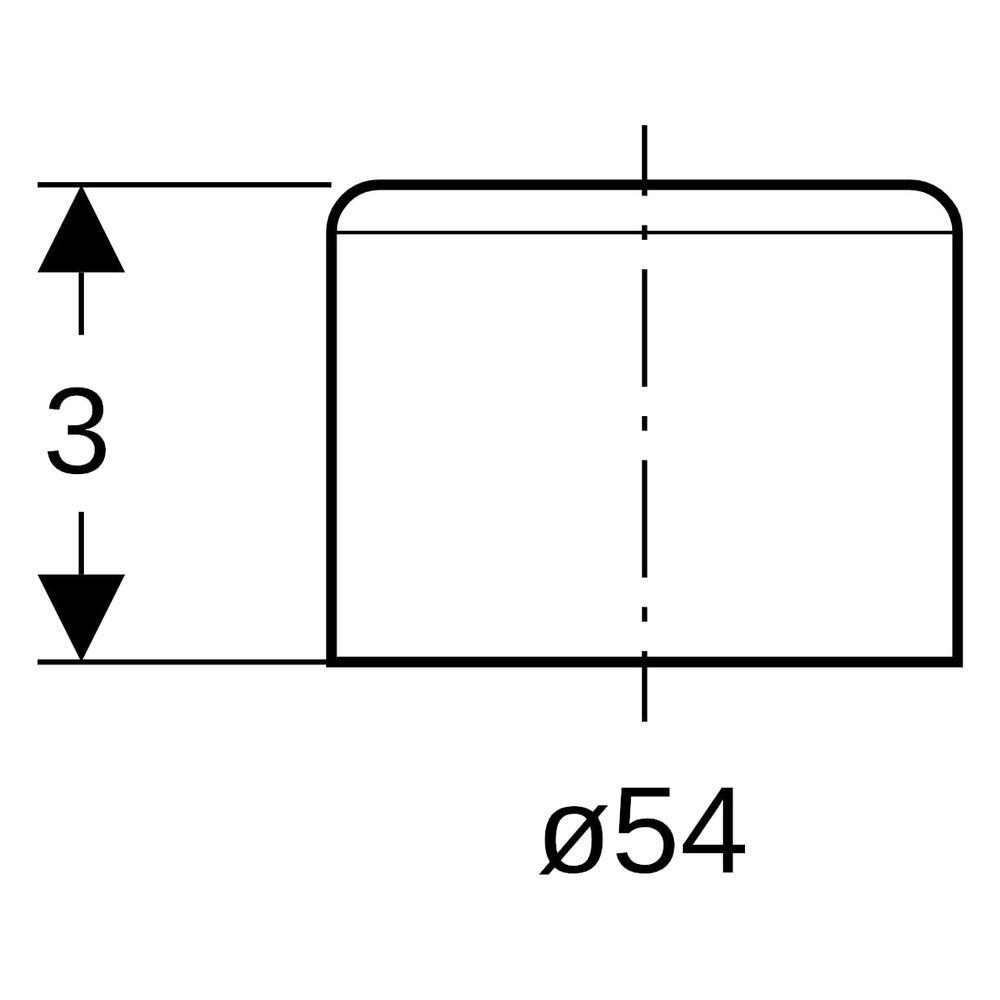 Geberit Mapress Schutzkappe für Rohrende, Außendurchmesser 54mm, Transparent... GEBERIT-16108 4025410735584 (Abb. 6)