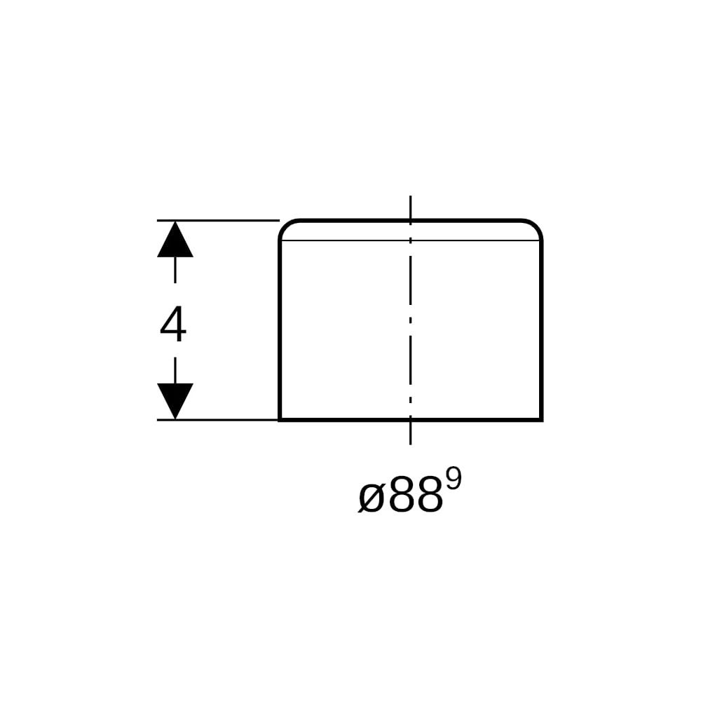 Geberit Mapress Schutzkappe für Rohrende, Außendurchmesser 88,9mm, Transparent... GEBERIT-16110 4025410735607 (Abb. 5)