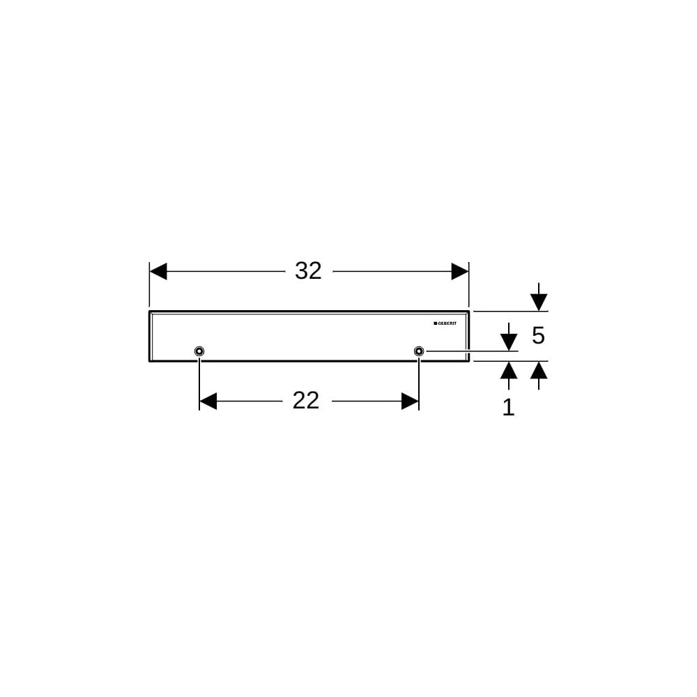 Geberit Fertigbauset für Wandablauf, Abdeckung aus Edelstahl, verschraubbar, Edelsta... GEBERIT-154337FW1 4025416289166 (Abb. 5)