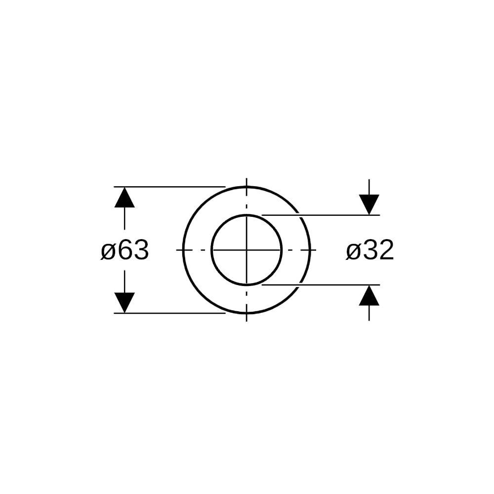 Geberit Flachdichtung für Spülventil für Aufputz-und Unterputzspülkasten Außendurchm... GEBERIT-816418001 4025416069652 (Abb. 5)