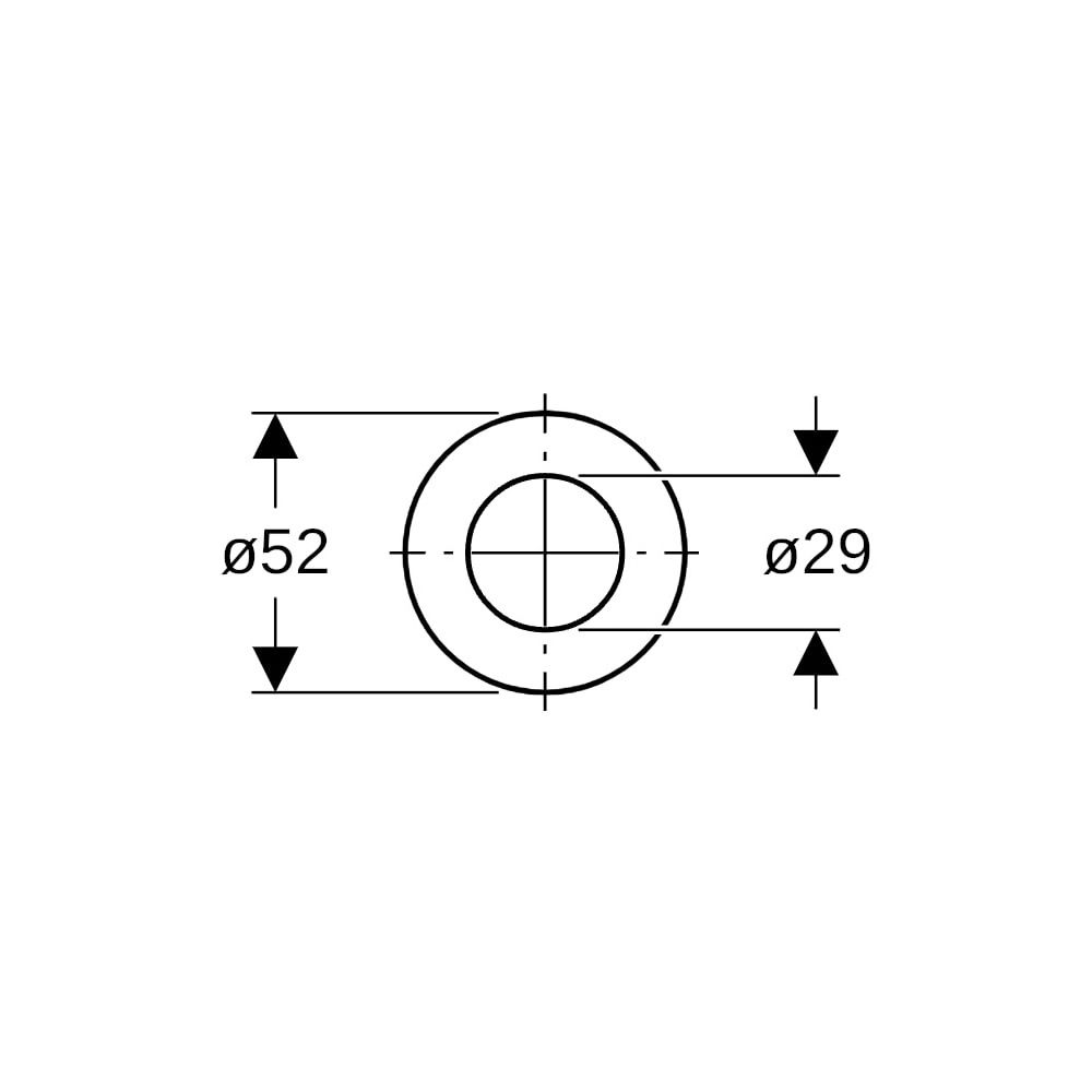 Geberit Flachdichtung für Spülventil Typ 212, für Unterputzspülkasten Außendurchmess... GEBERIT-244244001 4025416709831 (Abb. 5)