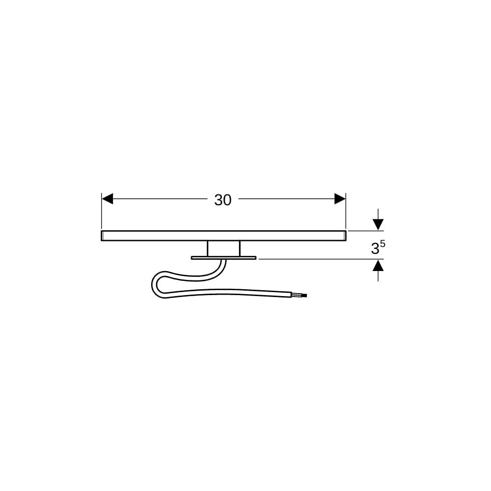 Geberit Leuchte für Spiegelschrank Optik Chrom... GEBERIT-501280001 4025410742179 (Abb. 8)