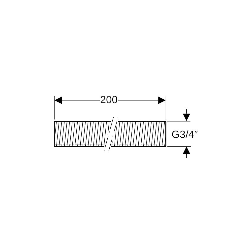 Geberit Gewinderohr G 3/4″, Länge 200cm, galvanisch verzinkt... GEBERIT-362853261 4025410752932 (Abb. 5)