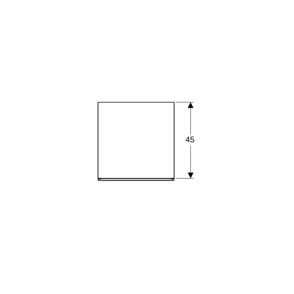 Geberit Xeno2 Seitenschrank 2 Schubladen, 45x51x46,2cm, Weiß lackiert hochglänzend... GEBERIT-500504011 4025416611608 (Abb. 7)