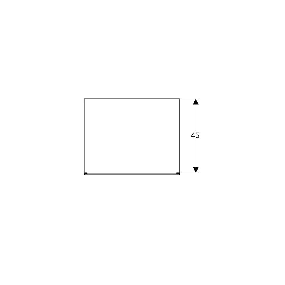 Geberit Xeno2 Seitenschrank 1 Schublade, 58x20x46,2cm, Weiß lackiert hochglänzend... GEBERIT-500507011 4025416611691 (Abb. 7)