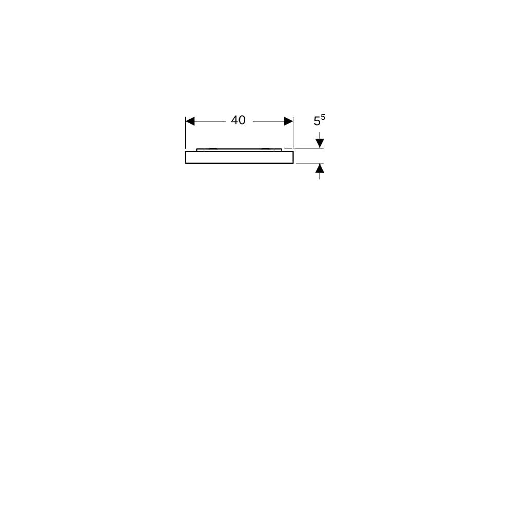 Geberit Xeno2 Lichtspiegel, Breite 40cm, Höhe 91cm, Aluminium gebürstet... GEBERIT-500520001 4025416608479 (Abb. 7)