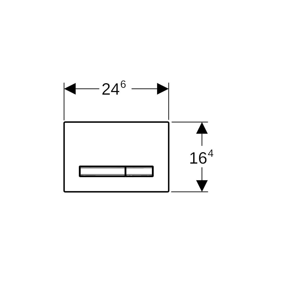 Geberit Sigma 50 Drückerplatte, 2-Mengen-Spülung, Square, Mustang-Schiefer, Metallfa... GEBERIT-115671JM2 4025410749437 (Abb. 8)