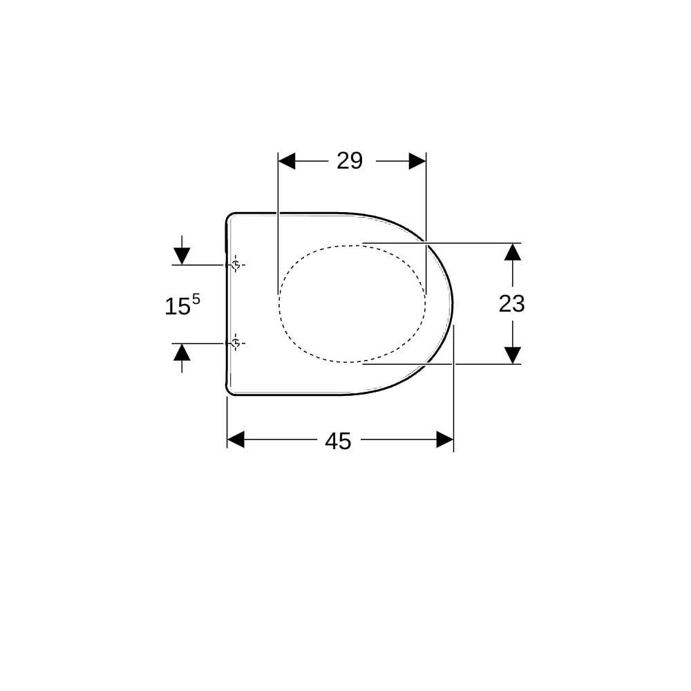 Geberit Renova WC-Sitz Befestigung von oben, Absenkautomatik, mit Quick-Release-Scha... GEBERIT-500836011 4025410726025 (Abb. 9)