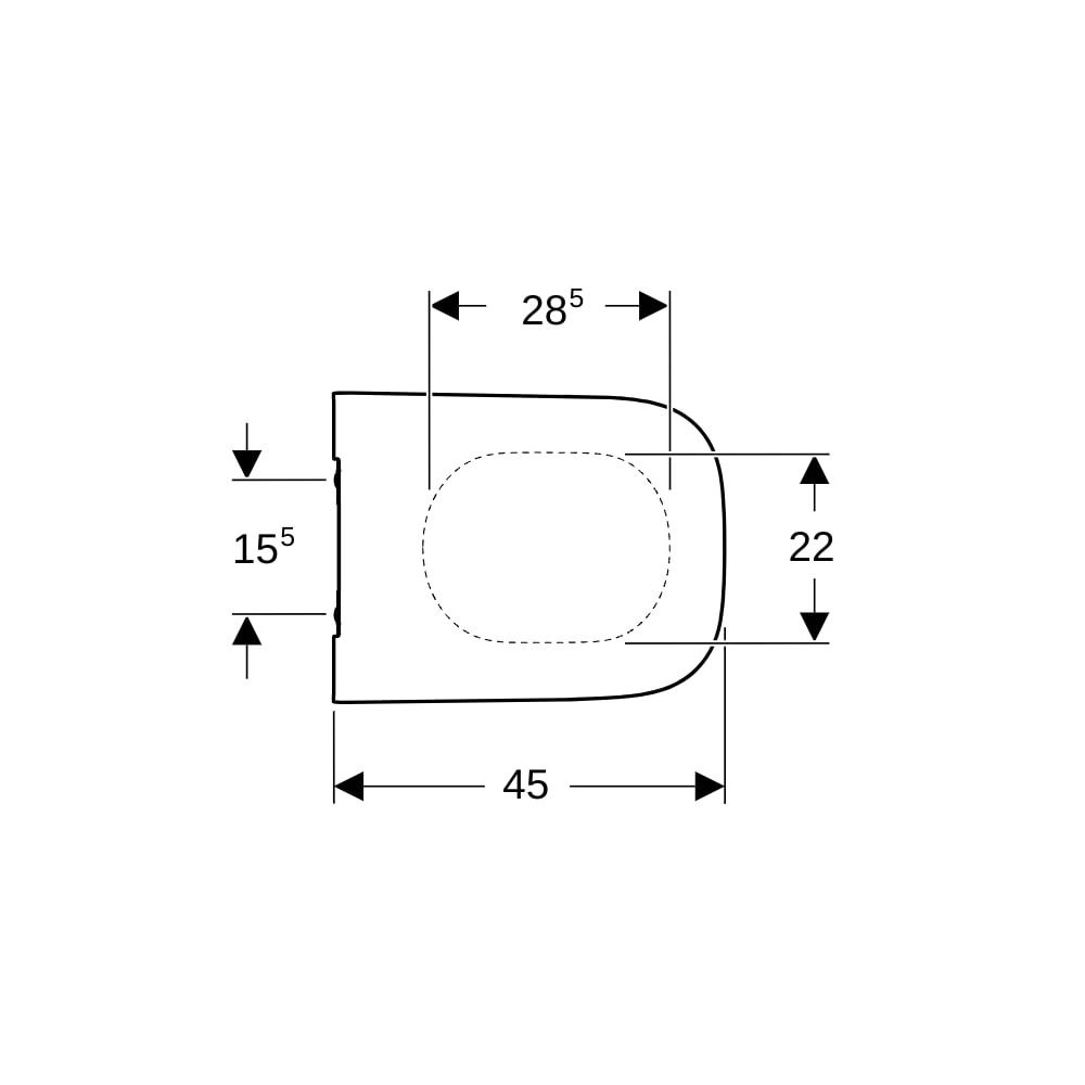 Geberit Smyle Square WC-Sitz schmales Design, Absenkautomatik, mit Quick-Release-Sch... GEBERIT-500687011 4025416141044 (Abb. 7)