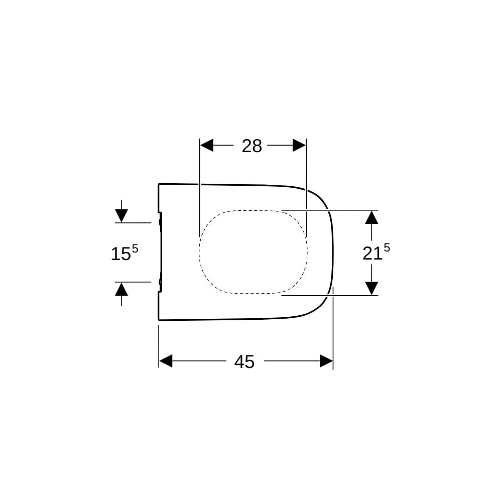 Geberit Smyle Square WC-Sitz schmales Design Sandwichform, Absenkautomatik Quick-Rel... GEBERIT-500688011 4025416224587 (Abb. 7)