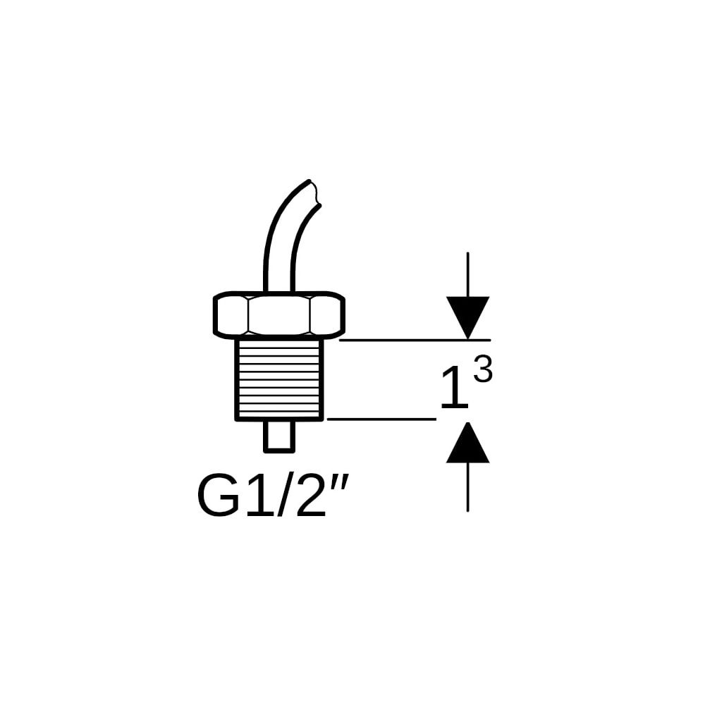 Geberit Temperatursensor mit Buchsenende, extern G 1/2″... GEBERIT-616208002 4025410519115 (Abb. 5)
