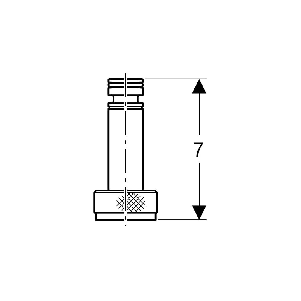 Geberit Kupplungsstück für Hygienespülung Länge 7cm... GEBERIT-243068001 4025416348399 (Abb. 5)