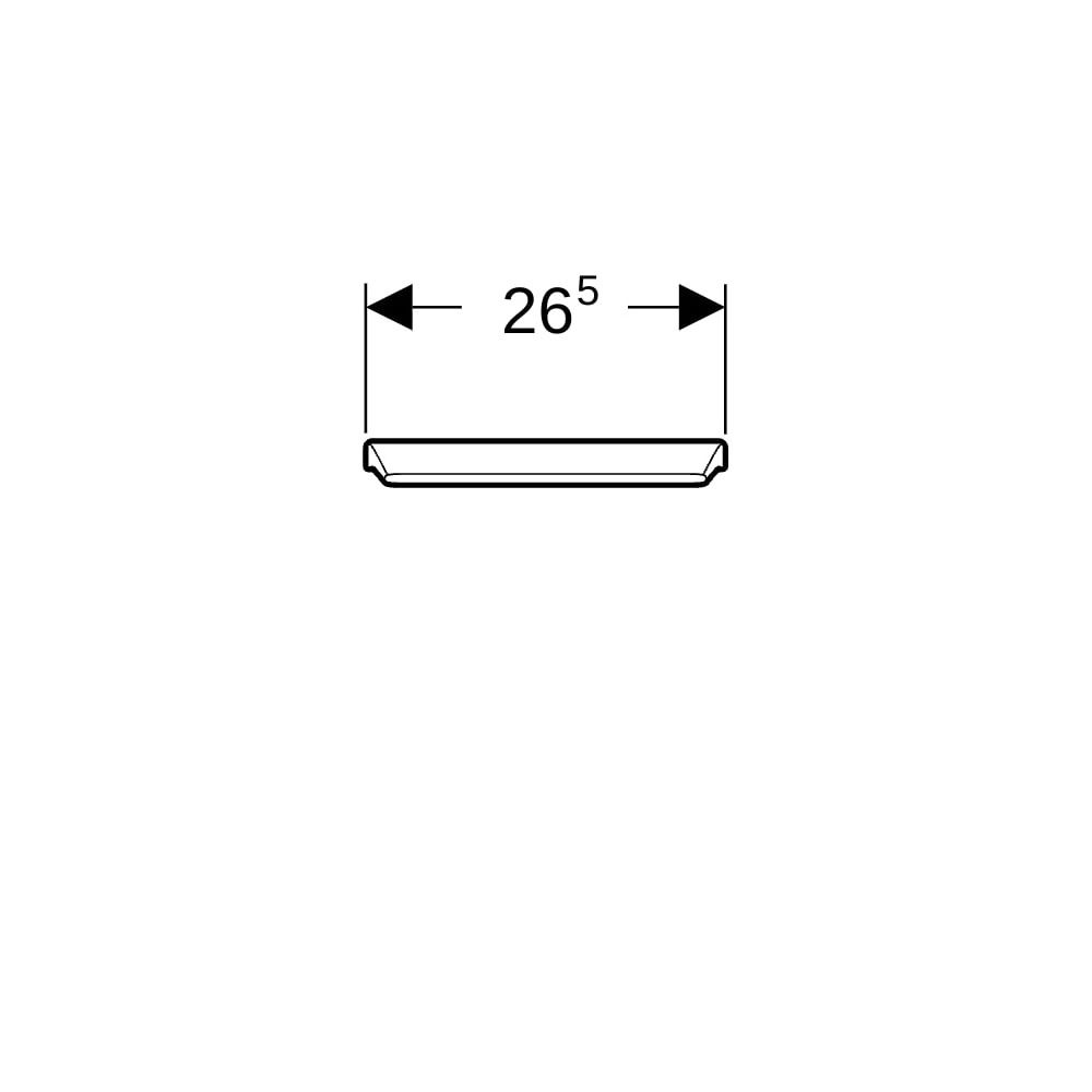 Geberit Pareo Urinaldeckel ohne Absenkautomatik, Weiß... GEBERIT-573410000 4022009163087 (Abb. 7)