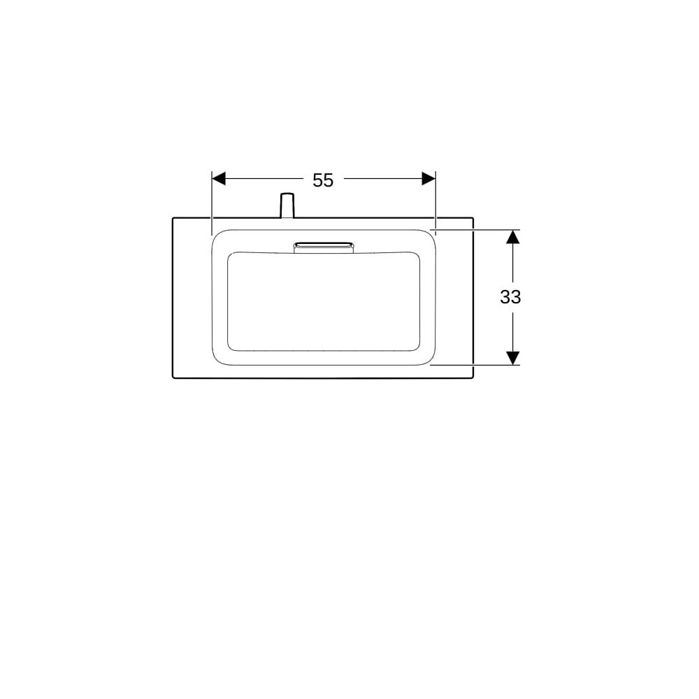 Geberit ONE Möbelwaschtisch Abgang horizontal verk. Ausladung 75cm T 40cm o. Hahnl. ... GEBERIT-500391011 4025410572363 (Abb. 7)