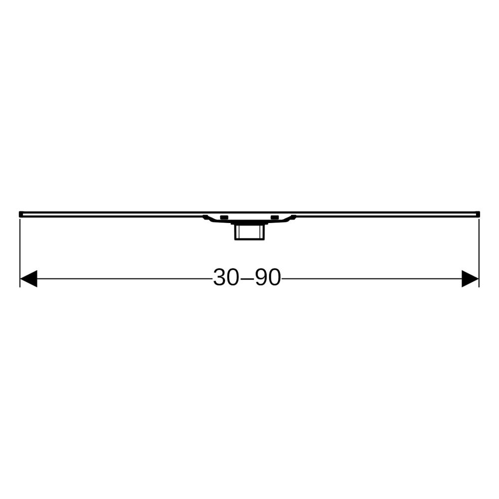 Geberit CleanLine20 Duschrinne, Länge 30-90cm, Edelstahl elektropoliert/gebürstet... GEBERIT-154450KS1 4025416497394 (Abb. 13)