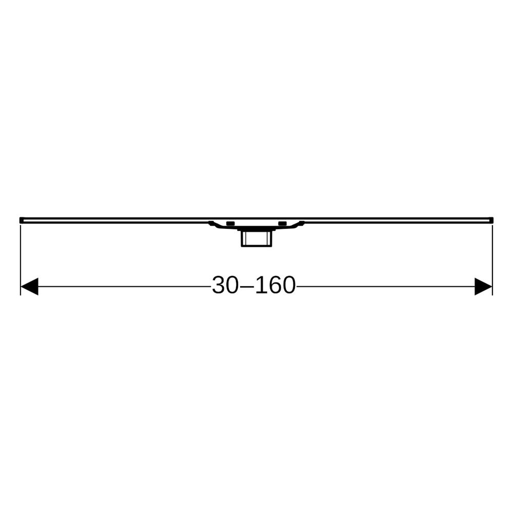 Geberit CleanLine20 Duschrinne, Länge 30-160cm, Edelstahl elektropoliert/gebürstet... GEBERIT-154453KS1 4025410637376 (Abb. 13)