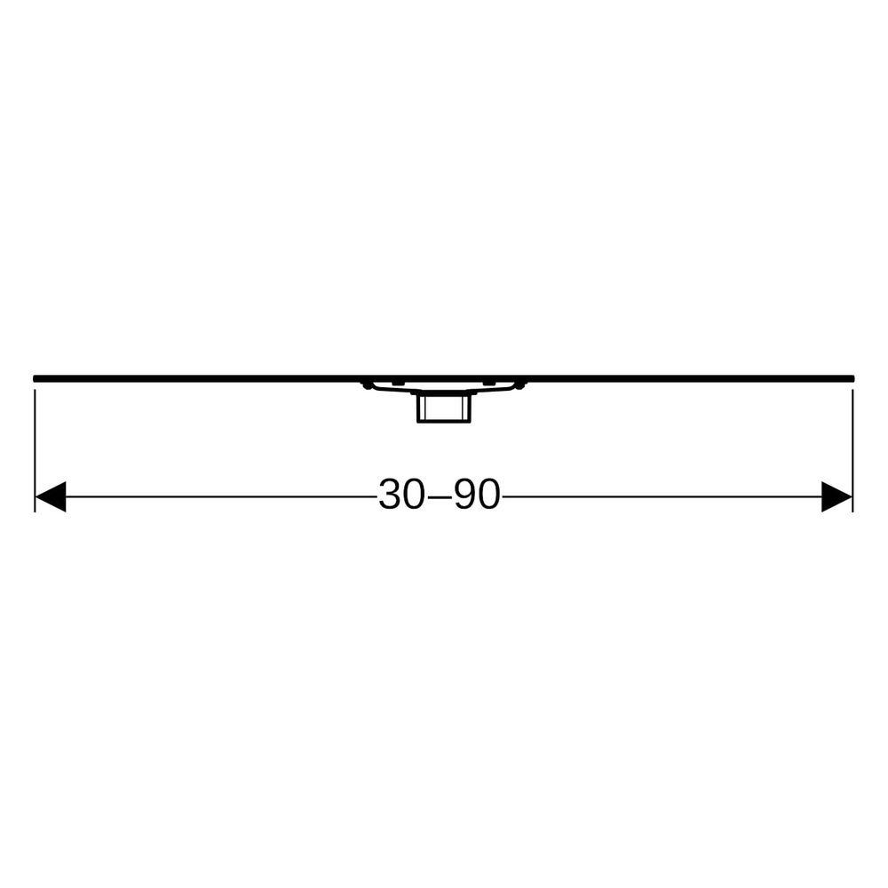 Geberit CleanLine60 Duschrinne, für dünne Bodenbeläge Länge 30-90cm... GEBERIT-154458001 4025416383147 (Abb. 13)