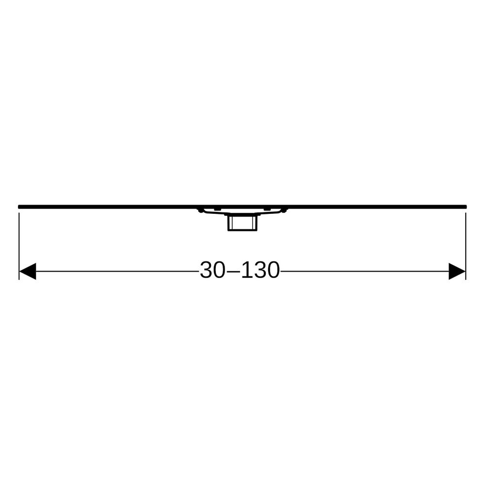 Geberit CleanLine60 Duschrinne, für dünne Bodenbeläge Länge 30-130cm... GEBERIT-154459001 4025416383093 (Abb. 13)