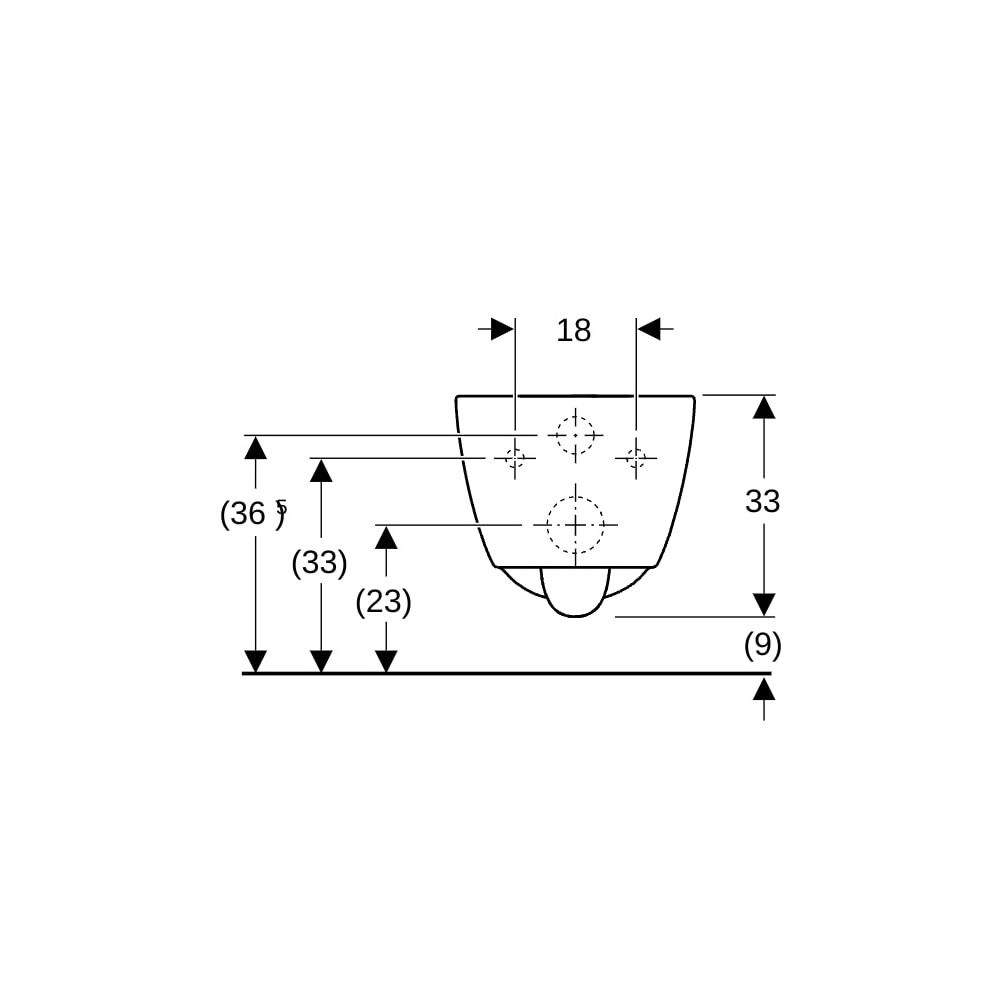 Geberit iCon Wand-WC Tiefspüler, geschlossene Form, Rimfree Tiefe 53cm, Weiß... GEBERIT-501661001 4025410870186 (Abb. 8)