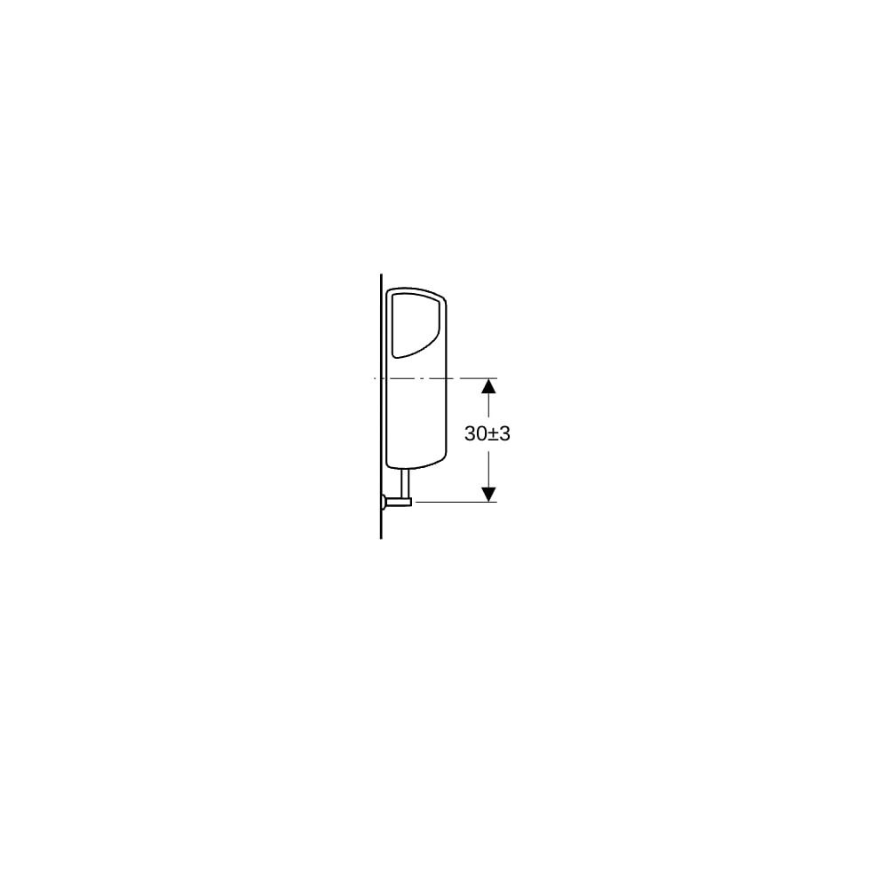 Geberit Aufputz 140 Aufputzspülkasten Spül-Stopp-Spülung, Wasseranschluss seitlich o... GEBERIT-140000CG1 4025416361459 (Abb. 7)