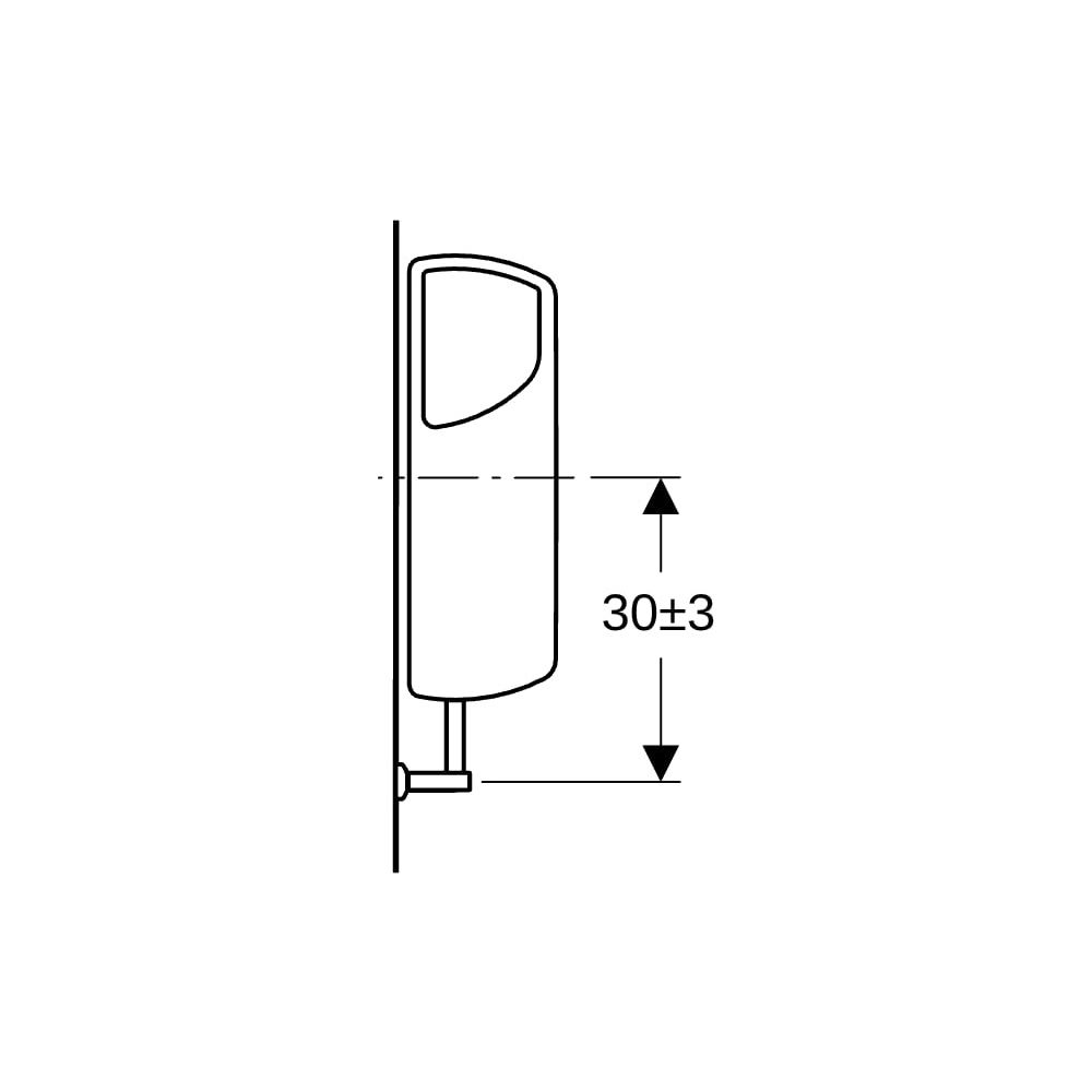 Geberit Aufputz 140 Aufputzspülkasten Spül-Stopp-Spülung, Wasseranschluss seitlich ... GEBERIT-140000EP1 4025416361466 (Abb. 13)