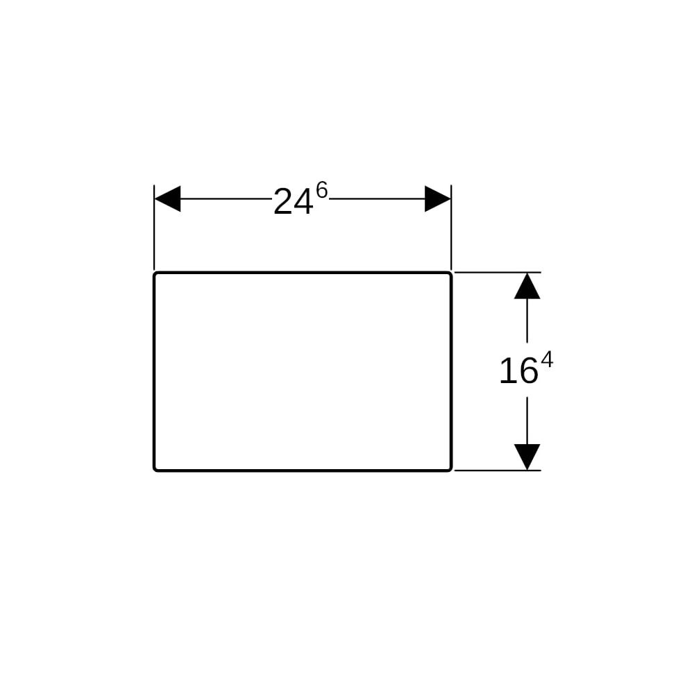 Geberit Sigma Abdeckplatte verschraubbar gebürstet, easy-to-clean... GEBERIT-115764FW1 4025416355212 (Abb. 6)