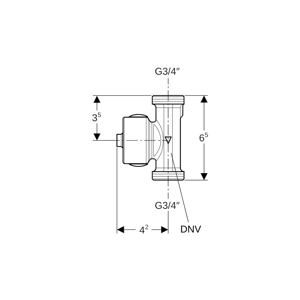 Geberit Temperatur-, Volumenstromsensor für Gebäudeautomation DN 10, G 3/4″... GEBERIT-616225001 4025410739292 (Abb. 5)