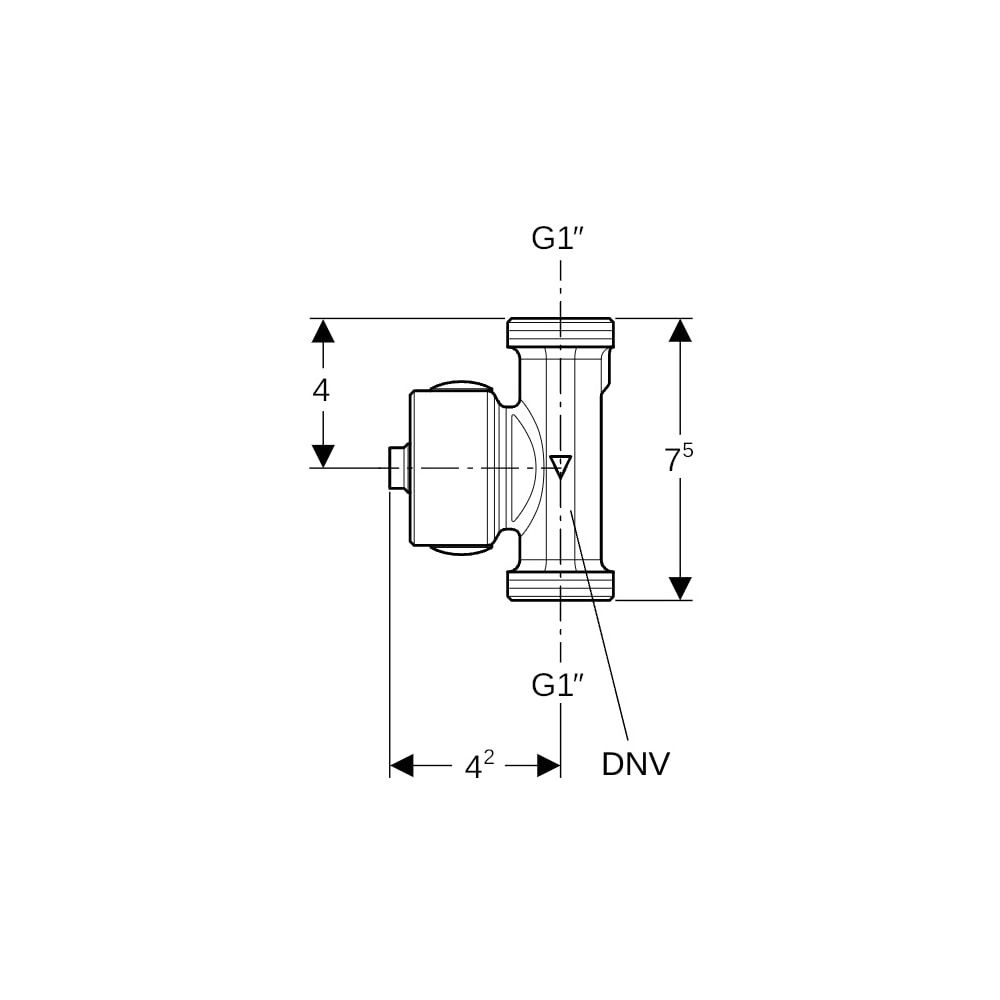Geberit Temperatur-, Volumenstromsensor für Gebäudeautomation DN 20, G 1″... GEBERIT-616227001 4025410739513 (Abb. 5)
