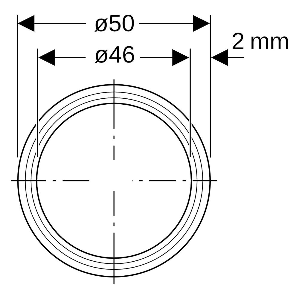 Geberit Silent-PP Rohr mit Muffe Außendurchmesser 50mm, Länge 25cm, 390201141... GEBERIT-390201141 4025416936213 (Abb. 10)