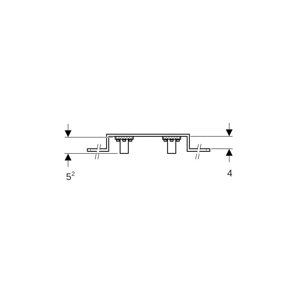 Geberit Mepla Anschlusswinkel 90 Grad vormontiert, zweifach d 20mm, AD 15,3cm... GEBERIT-602781005 4025416700098 (Abb. 6)