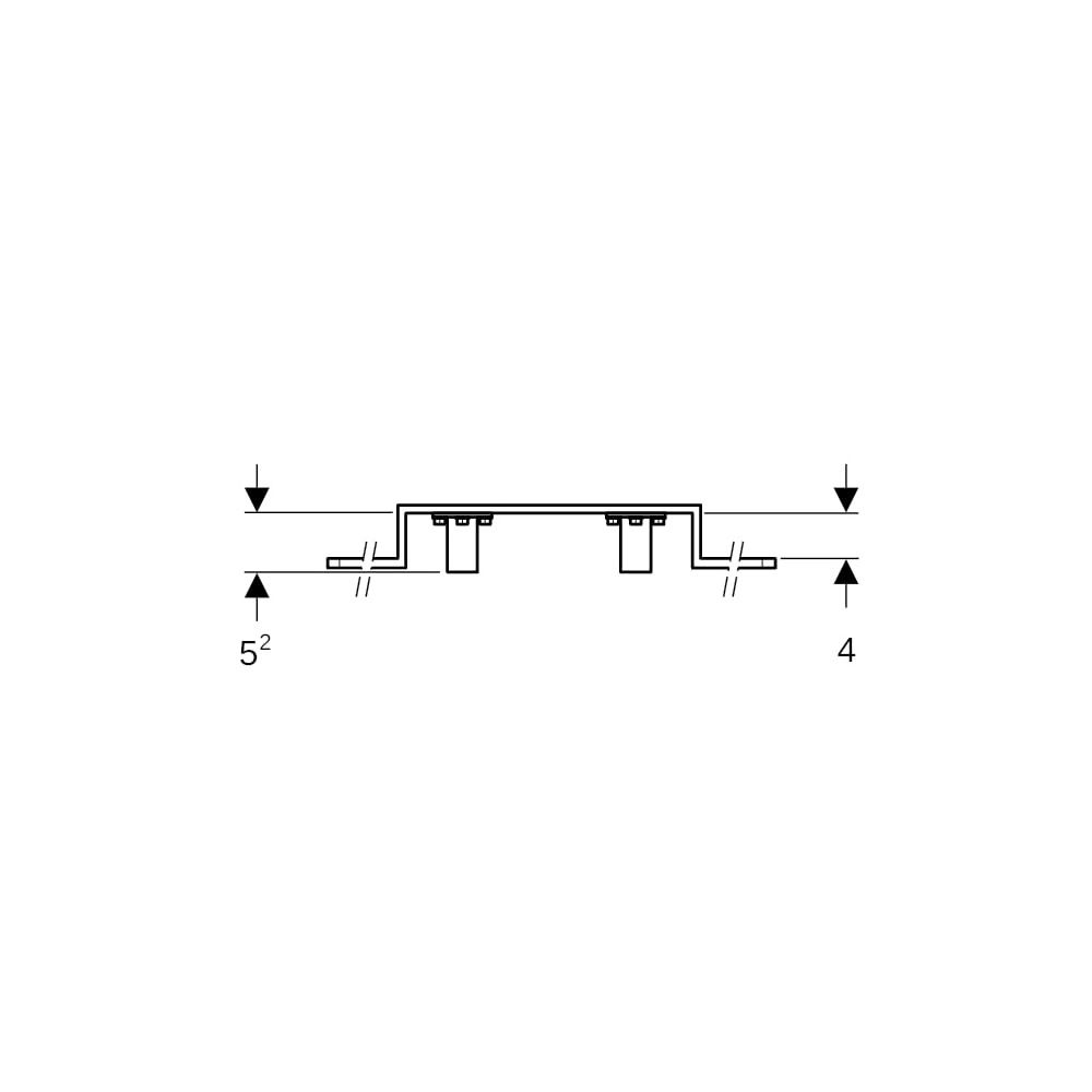 Geberit Mepla Anschlusswinkel 90 Grad vormontiert, zweifach d 20mm, AD 15,3cm, DN 15... GEBERIT-602780005 4025416700197 (Abb. 6)