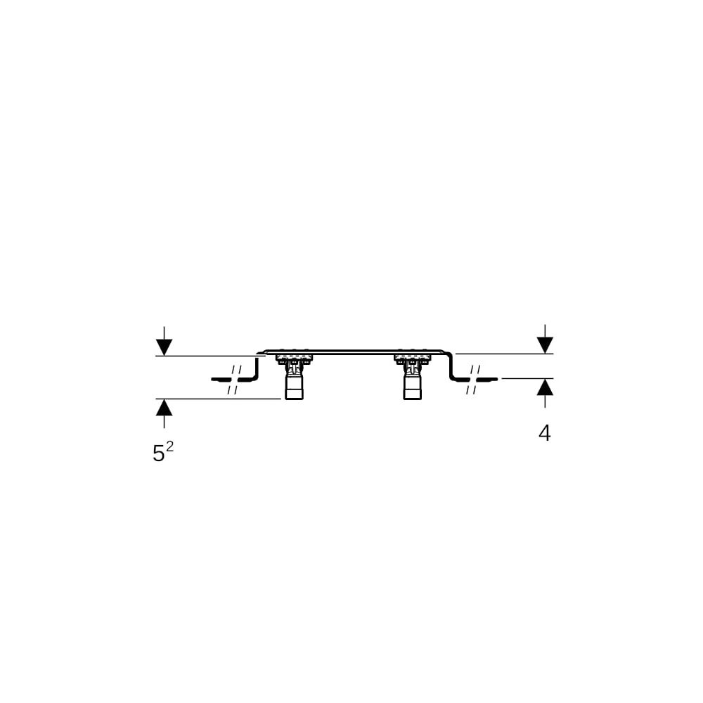 Geberit Anschlusswinkel 90 Grad mit Außengewinde MF 1/2" vormontiert zweifach RMF 1/... GEBERIT-632853002 4025410760104 (Abb. 6)