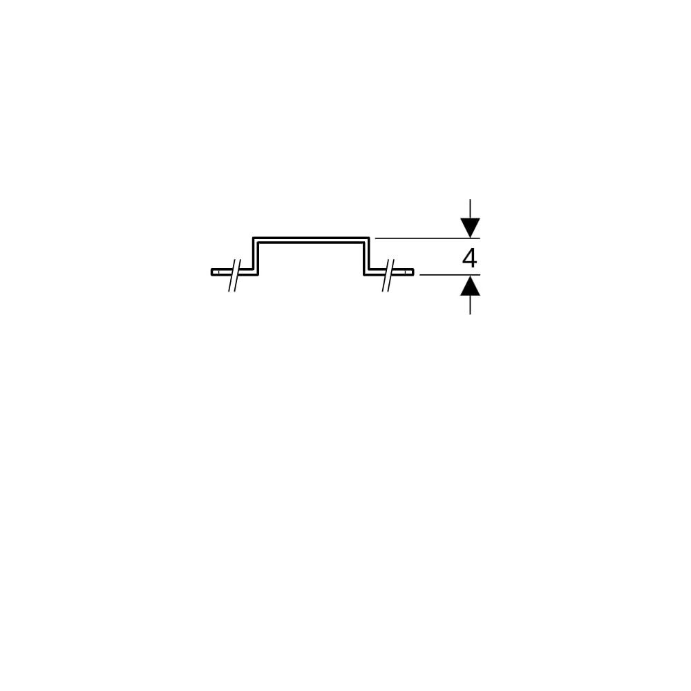 Geberit Montageplatte abgesetzt, zweifach, Anschlussdistanz 7,3 cm oder 15,3 cm 1,02... GEBERIT-601732001 4025416041801 (Abb. 6)