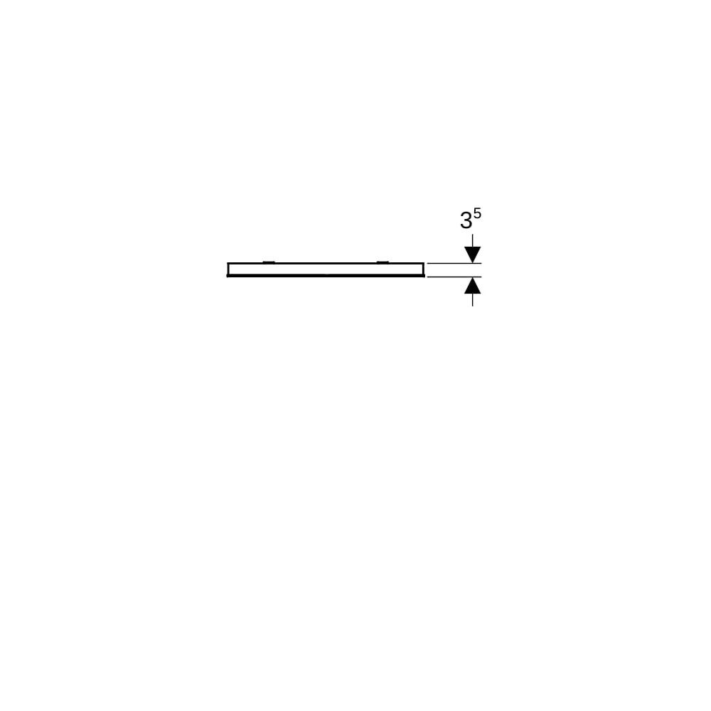 Geberit Renova Compact Lichtspiegel, Breite 50cm, Höhe 65cm, Aluminium eloxiert... GEBERIT-862350000 4022009329742 (Abb. 8)