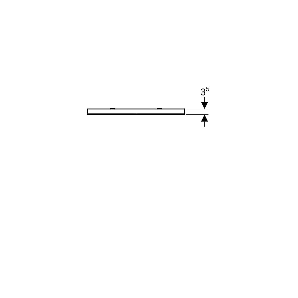Geberit Renova Compact Lichtspiegel, Breite 60cm, Höhe 65cm, Aluminium eloxiert... GEBERIT-862360000 4022009329759 (Abb. 8)