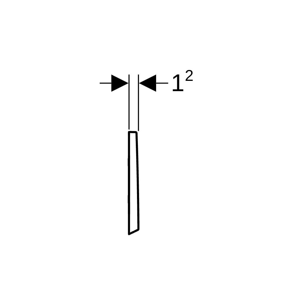 Geberit Bolero Abdeckplatte, Hochglanz verchromt... GEBERIT-241922211 4025416941132 (Abb. 7)