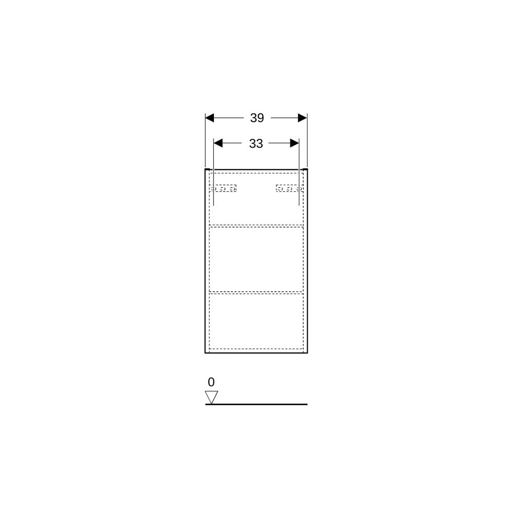Geberit Renova Plan Hängeschrank mit 1 Tür, 39x70x17,3cm, Nussbaum hickory hell/Foli... GEBERIT-501920001 4025410905451 (Abb. 8)