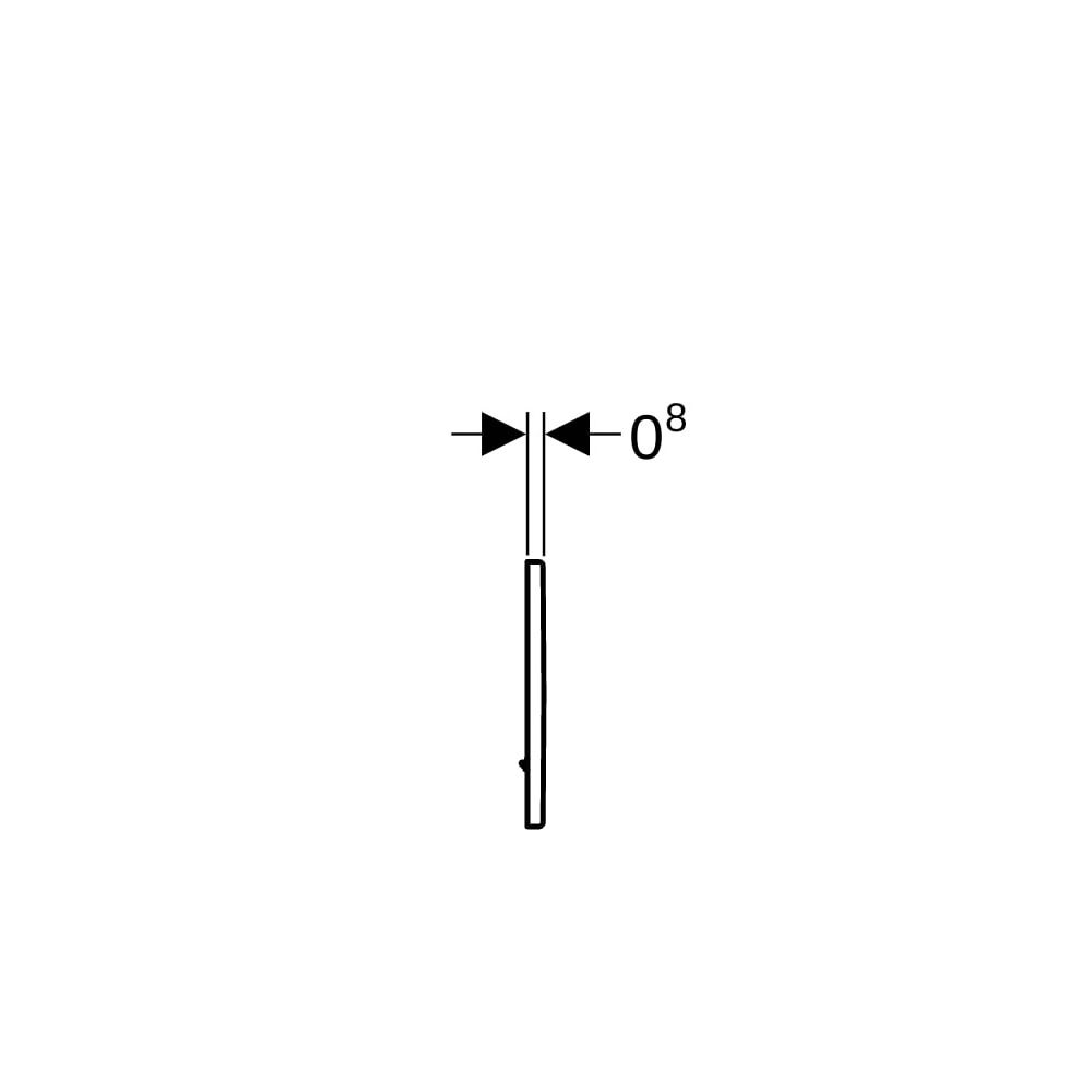 Geberit Tango Abdeckplatte, Hochglanz verchromt... GEBERIT-241924211 4025416941163 (Abb. 7)