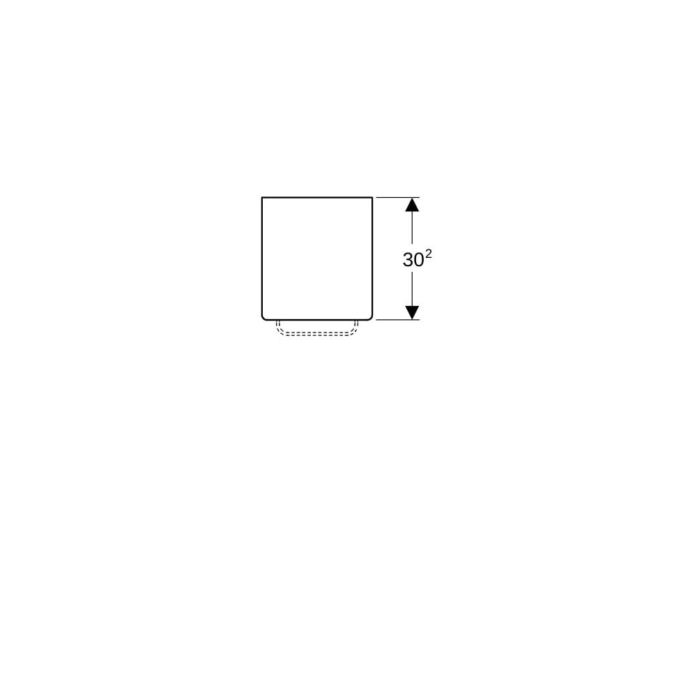 Geberit Renova Comfort Abdeckplatte 27,3x5x30,2cm, Graphit lackiert matt... GEBERIT-808627000 4022009318012 (Abb. 7)