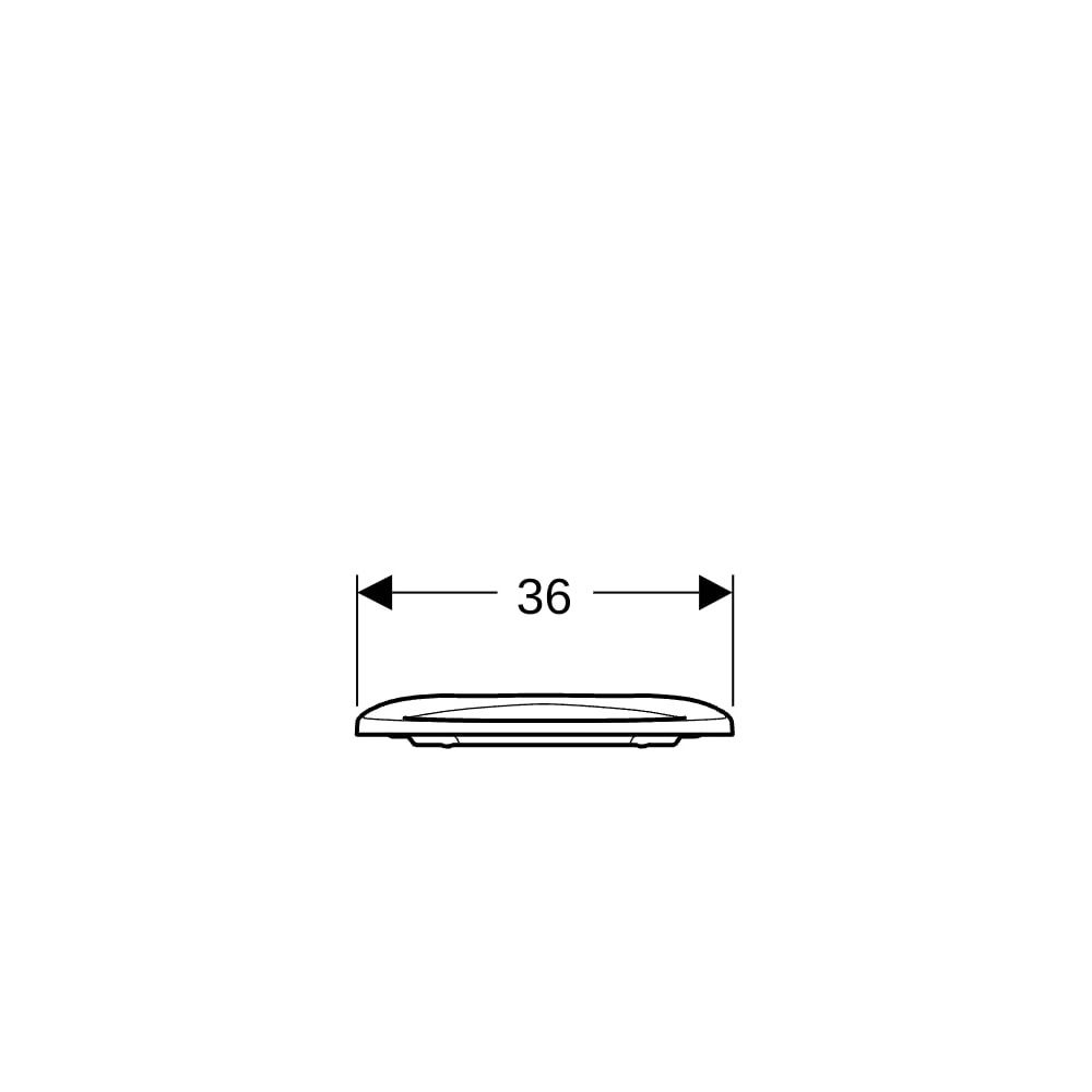 Geberit iCon WC-Sitzring barrierefrei, Befestigung von oben Weiß/Kunststoff... GEBERIT-501875001 4025410923233 (Abb. 8)
