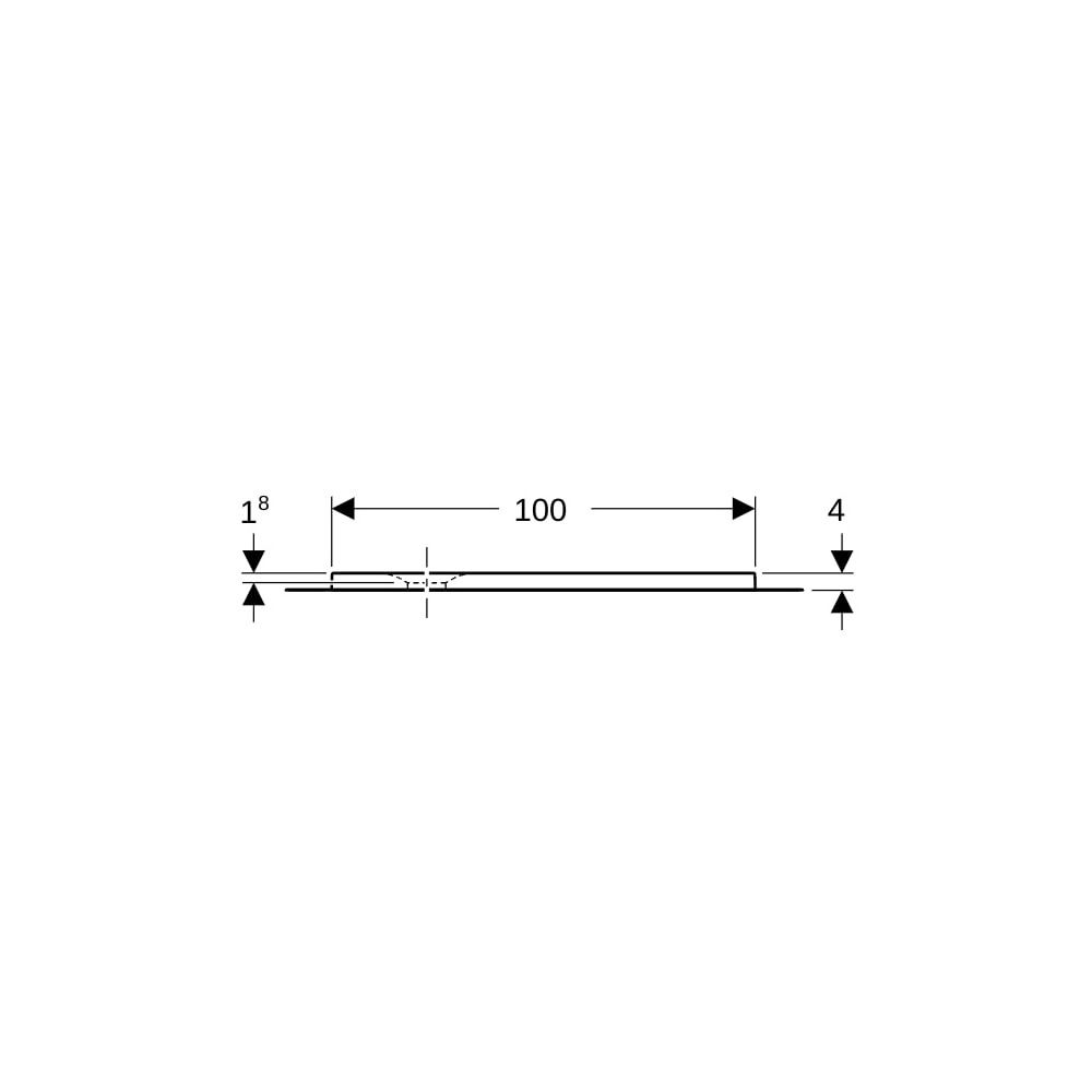 Geberit Olona Rechteckduschwanne mit Dichtvlies 100x80cm, Mattweiß... GEBERIT-550909001 4025410873392 (Abb. 9)