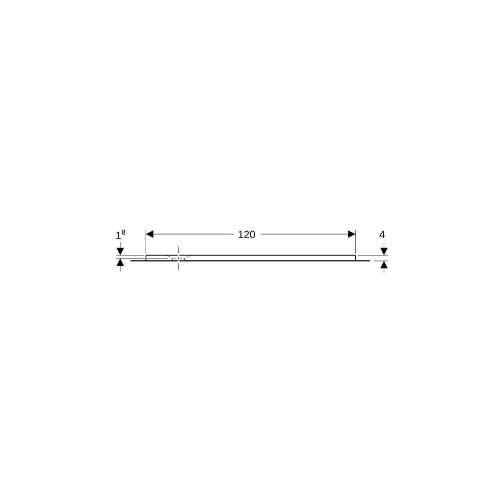 Geberit Olona Rechteckduschwanne mit Dichtvlies 120x80cm, Mattweiß... GEBERIT-550913001 4025410873439 (Abb. 9)