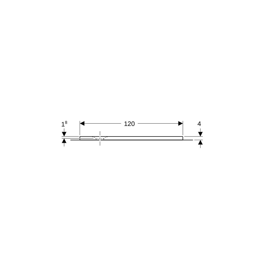 Geberit Olona Rechteckduschwanne mit Dichtvlies 120x100cm, Mattweiß... GEBERIT-550915001 4025410873262 (Abb. 9)
